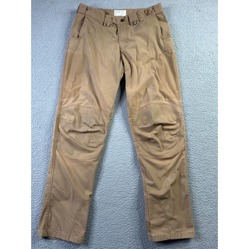 Zero Foxtrot Tactical Ripstop TAC Pants Mens 34 Tan Cargo Work Combat Military